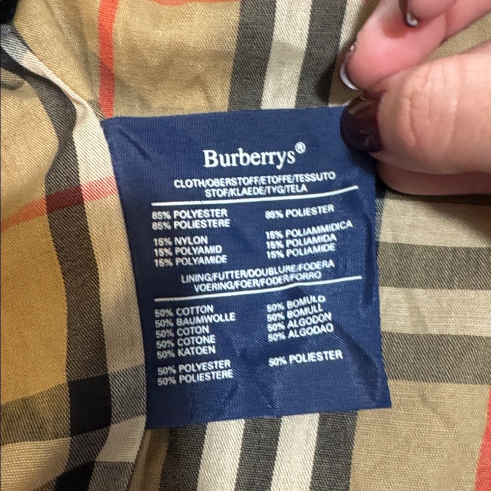 Men’s Burberry Jacket Nova Check Lining Classic Beige w/ COA - Picture 12 of 17